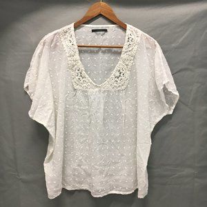 Boho-Style Cotton Top by Velvet | Size Medium